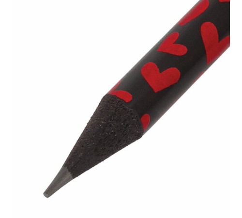 Карандаш чернографитный BRAUBERG "PREMIUM TURKEY", 1 шт., "Hearts", НВ, ассорти, дисплей, 181560 Карандаш чернографитный BRAUBERG "PREMIUM TURKEY", 1 шт., "Hearts", НВ, ассорти, дисплей, 181560