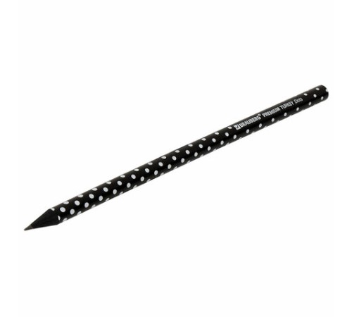 Карандаш чернографитный BRAUBERG "PREMIUM TURKEY", 1 шт., "Dots", НВ, ассорти, дисплей, 181563 Карандаш чернографитный BRAUBERG "PREMIUM TURKEY", 1 шт., "Dots", НВ, ассорти, дисплей, 181563