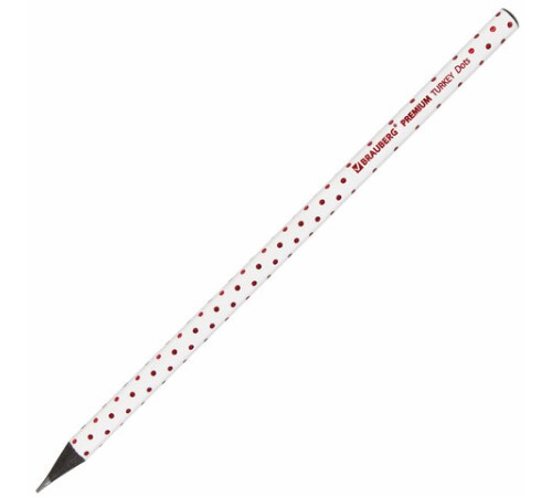 Карандаш чернографитный BRAUBERG "PREMIUM TURKEY", 1 шт., "Dots", НВ, ассорти, дисплей, 181563 Карандаш чернографитный BRAUBERG "PREMIUM TURKEY", 1 шт., "Dots", НВ, ассорти, дисплей, 181563