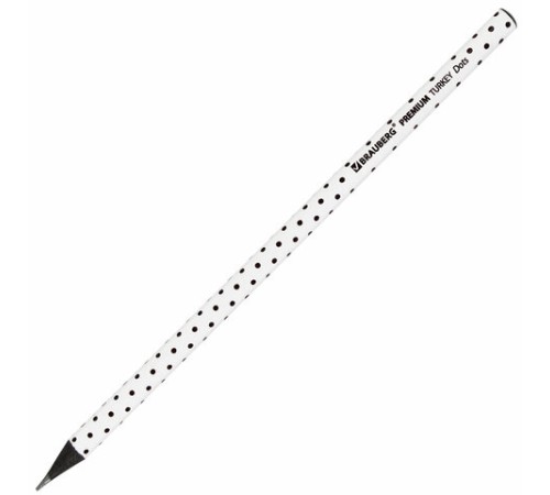 Карандаш чернографитный BRAUBERG "PREMIUM TURKEY", 1 шт., "Dots", НВ, ассорти, дисплей, 181563 Карандаш чернографитный BRAUBERG "PREMIUM TURKEY", 1 шт., "Dots", НВ, ассорти, дисплей, 181563