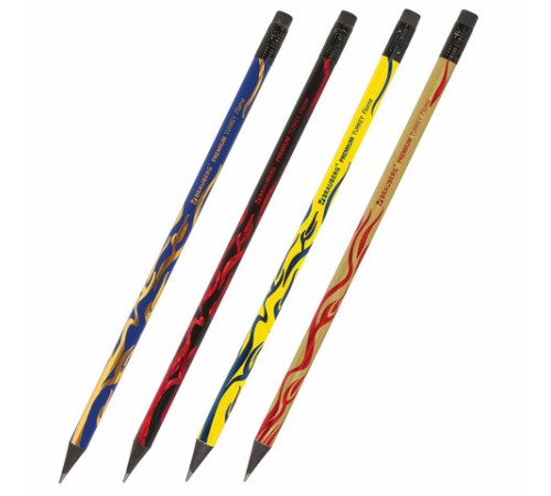 Карандаш чернографитный BRAUBERG "PREMIUM TURKEY", 1 шт., "Flame", НВ, ассорти, дисплей,181565 Карандаш чернографитный BRAUBERG "PREMIUM TURKEY", 1 шт., "Flame", НВ, ассорти, дисплей,181565