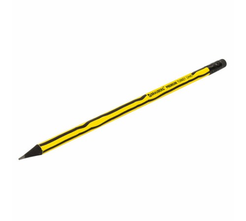 Карандаш чернографитный BRAUBERG "PREMIUM TURKEY", 1 шт., "Lines", НВ, ассорти, дисплей, 181568 Карандаш чернографитный BRAUBERG "PREMIUM TURKEY", 1 шт., "Lines", НВ, ассорти, дисплей, 181568