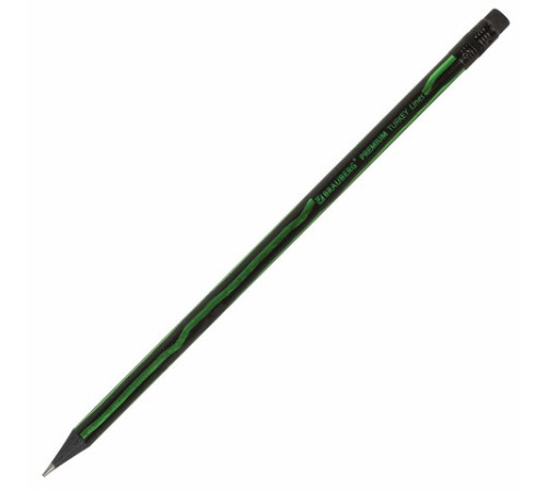 Карандаш чернографитный BRAUBERG "PREMIUM TURKEY", 1 шт., "Lines", НВ, ассорти, дисплей, 181568 Карандаш чернографитный BRAUBERG "PREMIUM TURKEY", 1 шт., "Lines", НВ, ассорти, дисплей, 181568