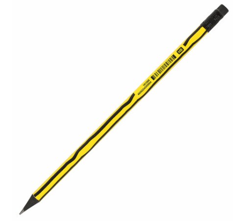 Карандаш чернографитный BRAUBERG "PREMIUM TURKEY", 1 шт., "Lines", НВ, ассорти, дисплей, 181568 Карандаш чернографитный BRAUBERG "PREMIUM TURKEY", 1 шт., "Lines", НВ, ассорти, дисплей, 181568