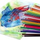 Карандаши цветные BRAUBERG PREMIUM, 24 цвета, трехгранные, грифель 3,3 мм, натуральное дерево, 181653