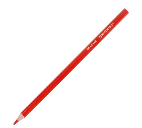 Карандаши цветные BRAUBERG PREMIUM, 24 цвета, шестигранные, грифель 3,3 мм, натуральное дерево, 181658