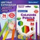 Карандаши цветные BRAUBERG PREMIUM, 36 цветов, шестигранные, грифель 3,3 мм, натуральное дерево, 181659