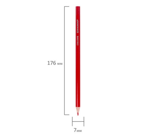 Карандаши цветные BRAUBERG PREMIUM, 6 цветов, шестигранные, грифель 3 мм, 181665 Карандаши цветные BRAUBERG PREMIUM, 6 цветов, шестигранные, грифель 3 мм, 181665