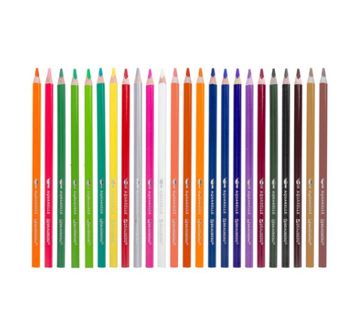 Карандаши цветные акварельные BRAUBERG PREMIUM AQUARELLE, 24 цвета, трехгранные, утолщенный грифель 4 мм, натуральное дерево, 181673 Карандаши цветные акварельные BRAUBERG PREMIUM AQUARELLE, 24 цвета, трехгранные, утолщенный грифель 4 мм, натуральное дерево, 181673