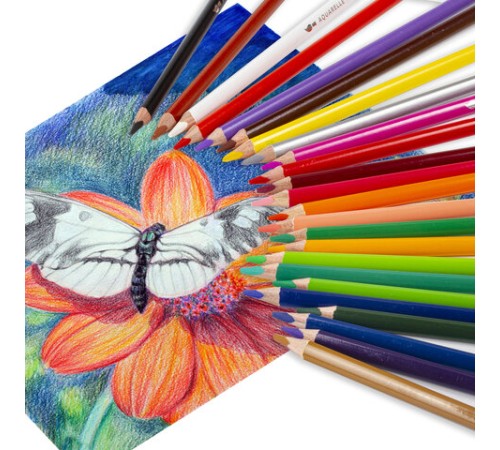 Карандаши цветные акварельные BRAUBERG PREMIUM AQUARELLE, 24 цвета, трехгранные, утолщенный грифель 4 мм, натуральное дерево, 181673 Карандаши цветные акварельные BRAUBERG PREMIUM AQUARELLE, 24 цвета, трехгранные, утолщенный грифель 4 мм, натуральное дерево, 181673