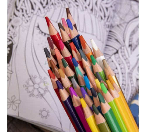 Карандаши цветные акварельные BRAUBERG PREMIUM AQUARELLE, 36 цветов, трехгранные, утолщенный грифель 4 мм, натуральное дерево, 181674