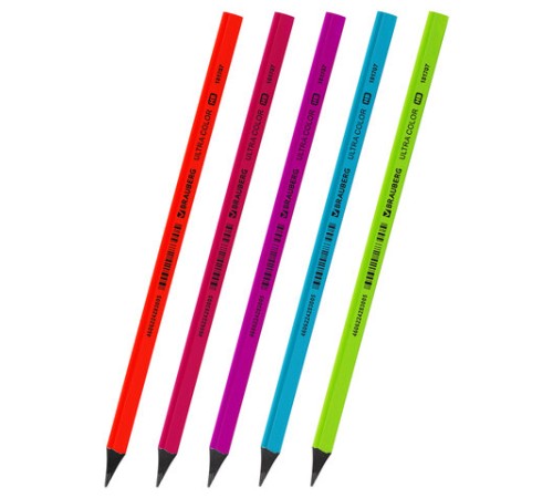 Карандаш чернографитный BRAUBERG "ULTRA COLOR", 1 шт., HB, пластиковый, 181707 Карандаш чернографитный BRAUBERG "ULTRA COLOR", 1 шт., HB, пластиковый, 181707