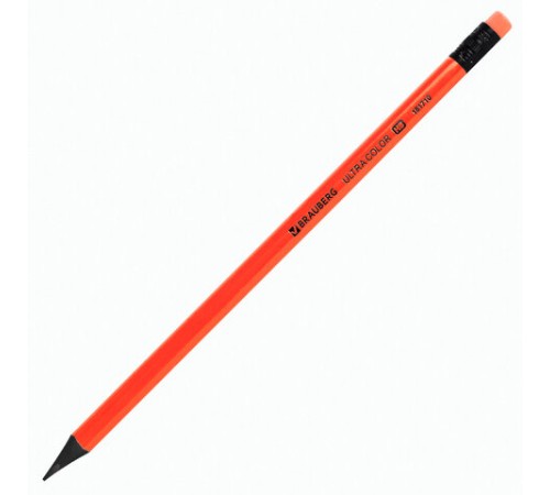 Набор карандашей чернографитных BRAUBERG "ULTRA COLOR" 12 шт., HB, с ластиком, пластиковые, 181710 Набор карандашей чернографитных BRAUBERG "ULTRA COLOR" 12 шт., HB, с ластиком, пластиковые, 181710