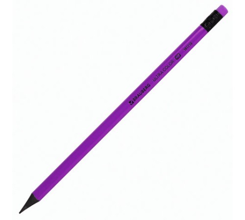 Набор карандашей чернографитных BRAUBERG "ULTRA COLOR" 12 шт., HB, с ластиком, пластиковые, 181710 Набор карандашей чернографитных BRAUBERG "ULTRA COLOR" 12 шт., HB, с ластиком, пластиковые, 181710