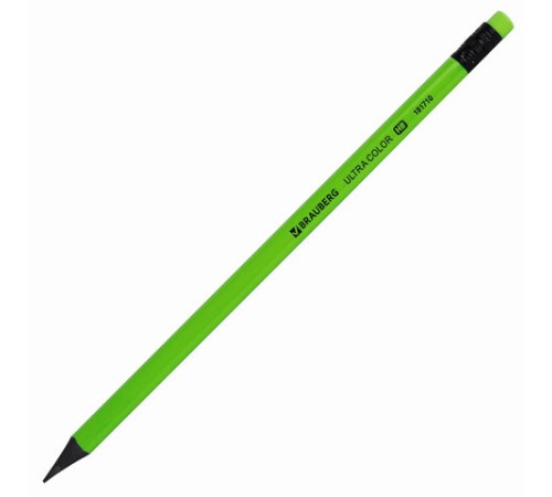 Набор карандашей чернографитных BRAUBERG "ULTRA COLOR" 12 шт., HB, с ластиком, пластиковые, 181710 Набор карандашей чернографитных BRAUBERG "ULTRA COLOR" 12 шт., HB, с ластиком, пластиковые, 181710