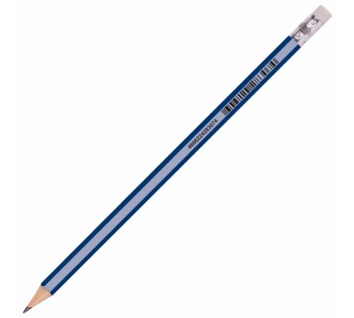 Карандаш чернографитный BRAUBERG "G-100", 1 шт., HB, с ластиком, корпус ассорти, 181714 Карандаш чернографитный BRAUBERG "G-100", 1 шт., HB, с ластиком, корпус ассорти, 181714