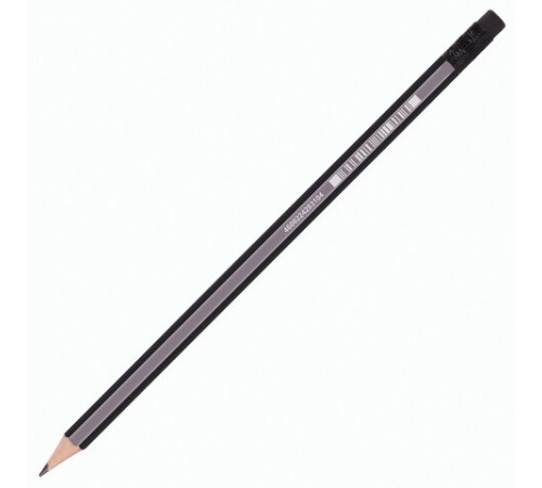 Карандаш чернографитный BRAUBERG "Style", 1 шт., HB, с ластиком, корпус черно-серый, 181717 Карандаш чернографитный BRAUBERG "Style", 1 шт., HB, с ластиком, корпус черно-серый, 181717