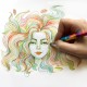 Карандаш с многоцветным грифелем ЮНЛАНДИЯ MAGIC, 1 шт., классические цвета, шестигранный, утолщенный грифель 5 мм, натуральное дерево,181789