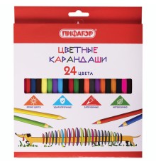 Карандаши цветные ПИФАГОР 
