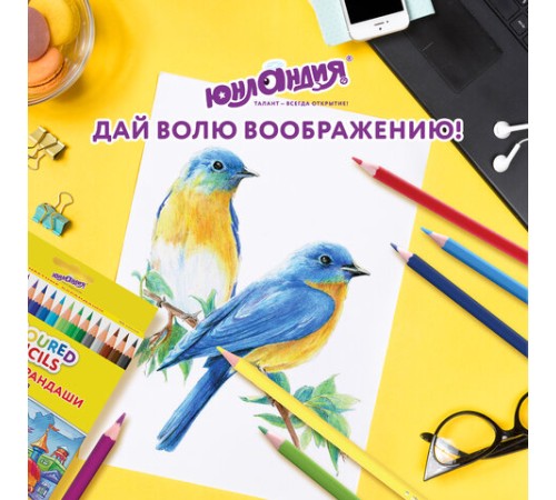 Карандаши цветные ЮНЛАНДИЯ "ДОМИКИ", 36 цветов, шестигранные, грифель 3 мм, 181839 Карандаши цветные ЮНЛАНДИЯ "ДОМИКИ", 36 цветов, шестигранные, грифель 3 мм, 181839