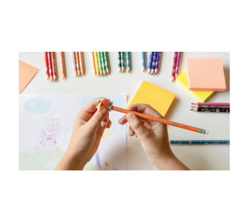 Карандаши цветные стираемые с ластиком BIC "Kids Evolution Illusion", 12 цветов, круглые, 987868