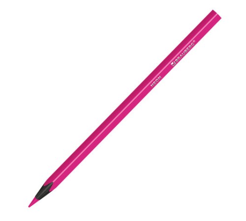 Карандаши цветные BRAUBERG NEON, 12 неоновых цветов, трехгранные, грифель 3 мм, черное дерево, 181852 Карандаши цветные BRAUBERG NEON, 12 неоновых цветов, трехгранные, грифель 3 мм, черное дерево, 181852