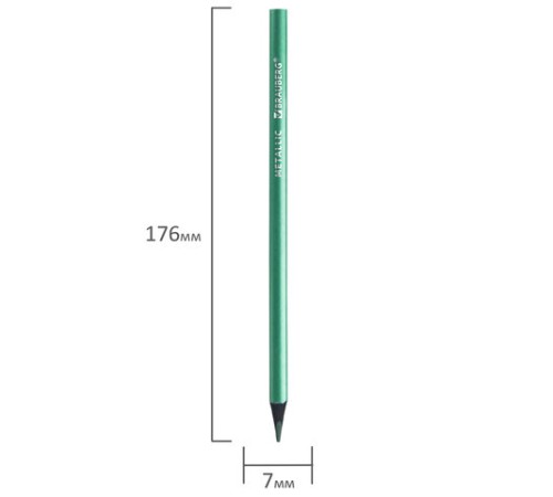 Карандаши цветные BRAUBERG METALLIC, 12 цветов металлик, трехгранные, грифель 3 мм, черное дерево, 181853 Карандаши цветные BRAUBERG METALLIC, 12 цветов металлик, трехгранные, грифель 3 мм, черное дерево, 181853