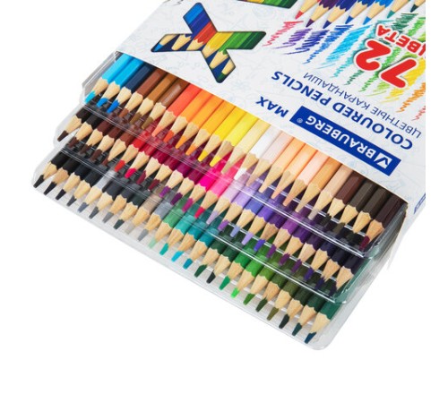 Карандаши цветные супермягкие яркие BRAUBERG MAX, 72 цвета, шестигранные, грифель 3,3 мм, натуральное дерево, 181861 Карандаши цветные супермягкие яркие BRAUBERG MAX, 72 цвета, шестигранные, грифель 3,3 мм, натуральное дерево, 181861