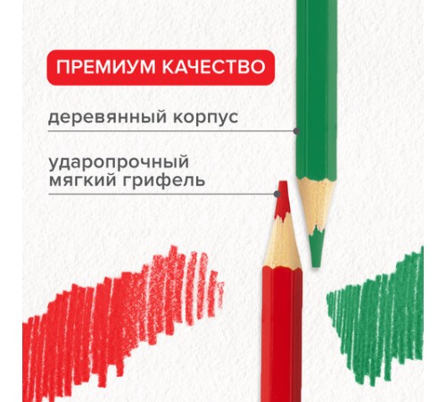 Карандаши цветные мягкие BRAUBERG АКАДЕМИЯ, 18 цветов, шестигранные, грифель 3 мм, натуральное дерево, 181865 Карандаши цветные мягкие BRAUBERG АКАДЕМИЯ, 18 цветов, шестигранные, грифель 3 мм, натуральное дерево, 181865