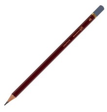 Карандаш чернографитный художественный 4B, 1 шт., BRAUBERG ART 