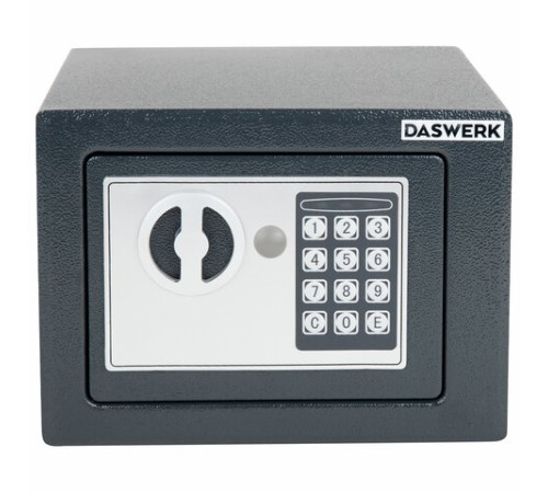 Сейф мебельный DASWERK (ДАСВЕРК) SC-170EL (170х230х170 мм), электронный замок, графит, 291338 Сейф мебельный DASWERK (ДАСВЕРК) SC-170EL (170х230х170 мм), электронный замок, графит, 291338