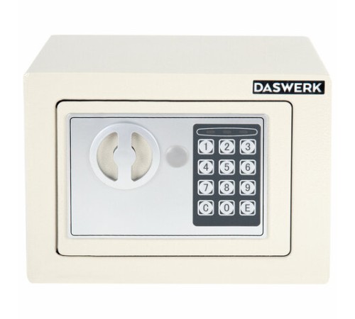 Сейф мебельный DASWERK (ДАСВЕРК) SC-170EL (170х230х170 мм), электронный замок, бежевый, 291340