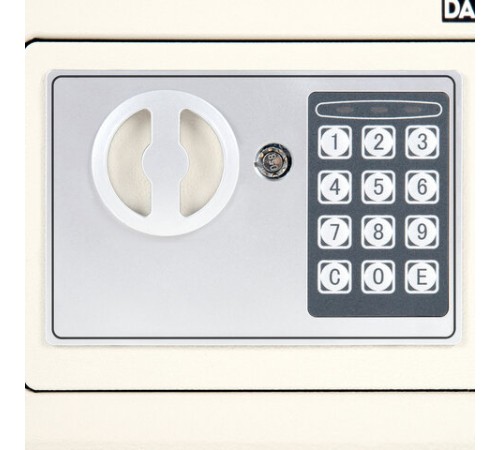 Сейф мебельный DASWERK (ДАСВЕРК) SC-170EL (170х230х170 мм), электронный замок, бежевый, 291340