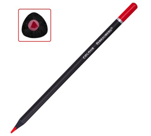 Карандаши цветные чёрное дерево BRAUBERG BLACK WOOD, 24 цвета, трехгранные, мягкий грифель 3 мм, 181949 Карандаши цветные чёрное дерево BRAUBERG BLACK WOOD, 24 цвета, трехгранные, мягкий грифель 3 мм, 181949