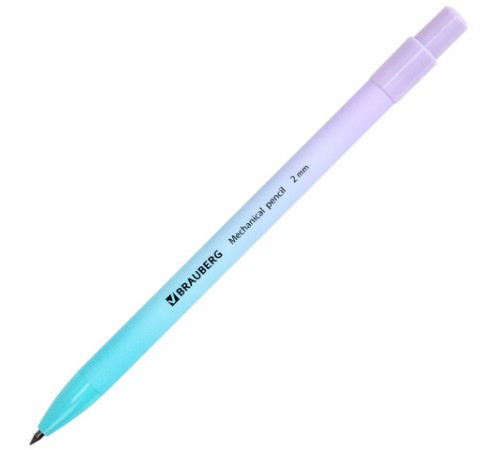 Карандаш механический цанговый 2 мм, BRAUBERG "Grade" PASTEL, HB, встроенная точилка, корпус ассорти, 181961 Карандаш механический цанговый 2 мм, BRAUBERG "Grade" PASTEL, HB, встроенная точилка, корпус ассорти, 181961