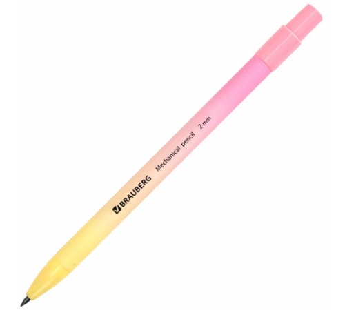 Карандаш механический цанговый 2 мм, BRAUBERG "Grade" PASTEL, HB, встроенная точилка, корпус ассорти, 181961 Карандаш механический цанговый 2 мм, BRAUBERG "Grade" PASTEL, HB, встроенная точилка, корпус ассорти, 181961
