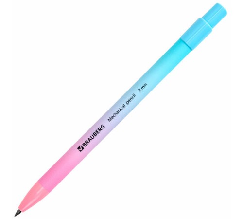 Карандаш механический цанговый 2 мм, BRAUBERG "Grade" PASTEL, HB, встроенная точилка, корпус ассорти, 181961 Карандаш механический цанговый 2 мм, BRAUBERG "Grade" PASTEL, HB, встроенная точилка, корпус ассорти, 181961