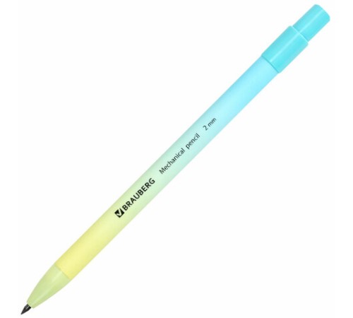 Карандаш механический цанговый 2 мм, BRAUBERG "Grade" PASTEL, HB, встроенная точилка, корпус ассорти, 181961 Карандаш механический цанговый 2 мм, BRAUBERG "Grade" PASTEL, HB, встроенная точилка, корпус ассорти, 181961