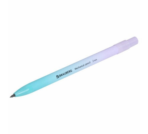 Карандаш механический цанговый 2 мм, BRAUBERG "Grade" PASTEL, HB, встроенная точилка, корпус ассорти, 181961 Карандаш механический цанговый 2 мм, BRAUBERG "Grade" PASTEL, HB, встроенная точилка, корпус ассорти, 181961