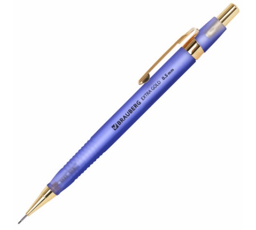 Карандаш механический 0,5 мм, HB, BRAUBERG EXTRA GOLD, ластик, корпус SOFT TOUCH, ассорти, 181963 Карандаш механический 0,5 мм, HB, BRAUBERG EXTRA GOLD, ластик, корпус SOFT TOUCH, ассорти, 181963