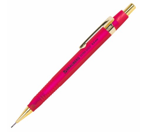 Карандаш механический 0,5 мм, HB, BRAUBERG EXTRA GOLD, ластик, корпус SOFT TOUCH, ассорти, 181963 Карандаш механический 0,5 мм, HB, BRAUBERG EXTRA GOLD, ластик, корпус SOFT TOUCH, ассорти, 181963