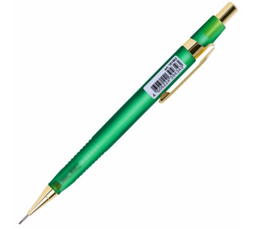 Карандаш механический 0,5 мм, HB, BRAUBERG EXTRA GOLD, ластик, корпус SOFT TOUCH, ассорти, 181963 Карандаш механический 0,5 мм, HB, BRAUBERG EXTRA GOLD, ластик, корпус SOFT TOUCH, ассорти, 181963