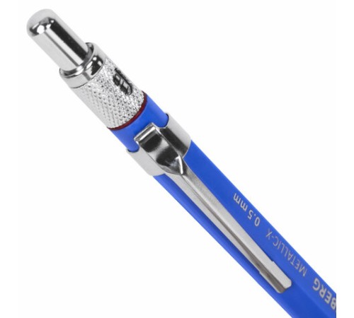 Карандаш механический 0,5 мм + грифели HB 24 штуки на блистере, BRAUBERG "METALLIC-X 05", металлические детали, 181965 Карандаш механический 0,5 мм + грифели HB 24 штуки на блистере, BRAUBERG "METALLIC-X 05", металлические детали, 181965