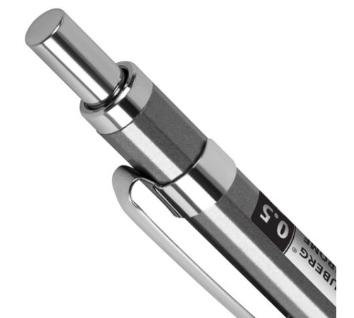 Карандаш механический 0,5 мм + грифели HB 12 штук на блистере, BRAUBERG "CHROME", 181969 Карандаш механический 0,5 мм + грифели HB 12 штук на блистере, BRAUBERG "CHROME", 181969
