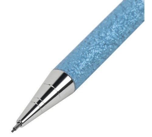 Карандаш механический 0,5 мм + грифели HB 12 штук на блистере, BRAUBERG "OCEAN BLUE", 181970