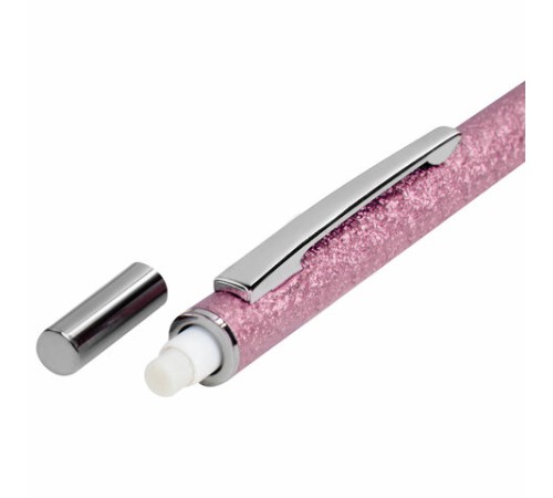 Карандаш механический 0,5 мм + грифели HB 12 штук на блистере, BRAUBERG "ROSE PINK", 181971