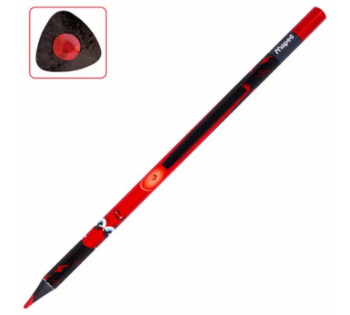 Карандаши цветные MAPED "COLOR PEP'S Black Monster", 12 цветов, трехгранные, 862612 Карандаши цветные MAPED "COLOR PEP'S Black Monster", 12 цветов, трехгранные, 862612