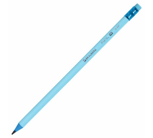Набор карандашей чернографитных с ластиком BRAUBERG "PASTEL" 12 шт., HB, 181997 Набор карандашей чернографитных с ластиком BRAUBERG "PASTEL" 12 шт., HB, 181997