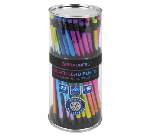 Карандаш чернографитный с ластиком BRAUBERG "GRADE Metallic", 1 шт., HB, трехгранный, 182000 Карандаш чернографитный с ластиком BRAUBERG "GRADE Metallic", 1 шт., HB, трехгранный, 182000
