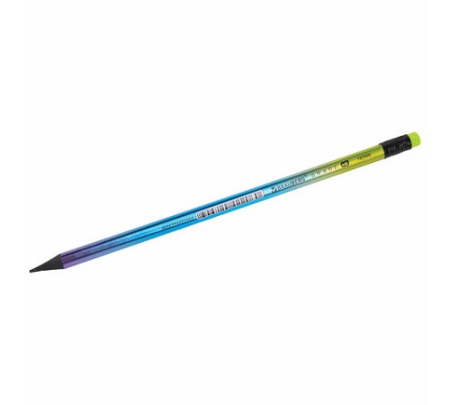 Карандаш чернографитный с ластиком BRAUBERG "GRADE Metallic", 1 шт., HB, трехгранный, 182000 Карандаш чернографитный с ластиком BRAUBERG "GRADE Metallic", 1 шт., HB, трехгранный, 182000
